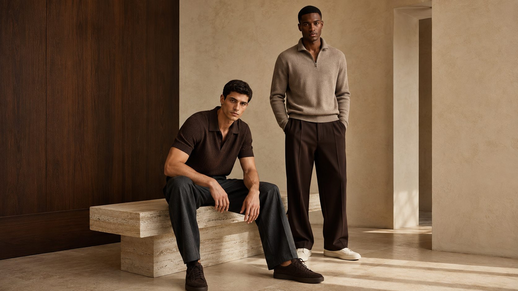 Look 02 — overshirt og strikk